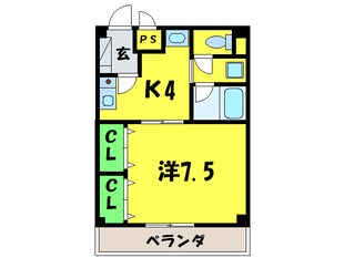 燦コ－ポＣ棟の物件間取画像